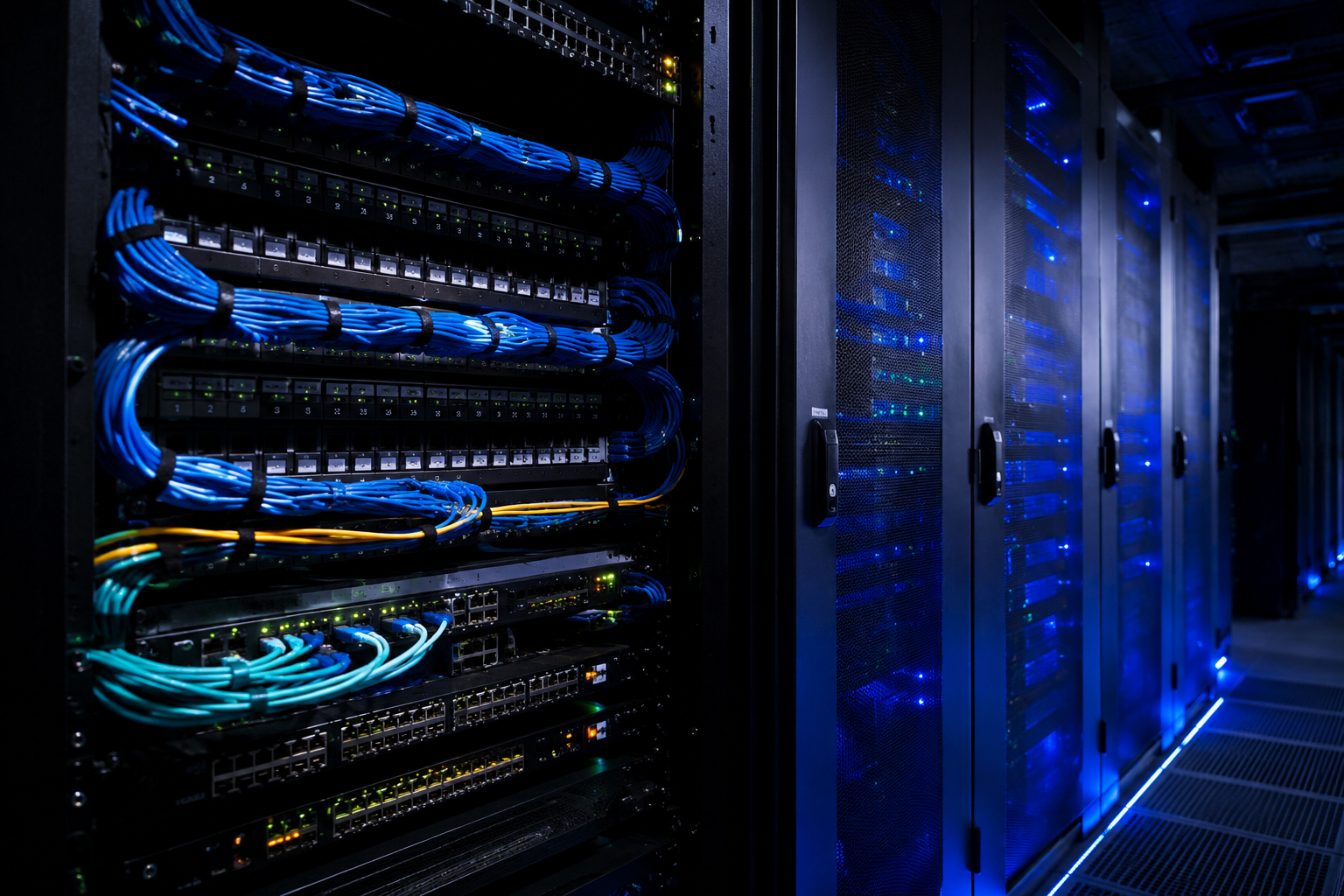 Network infrastructure and server environment